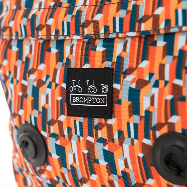 Close up of Brompton x Liberty bag